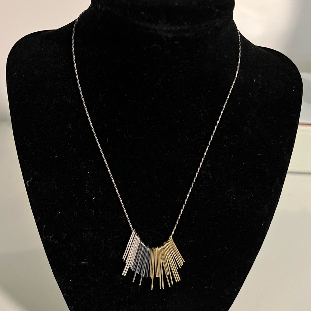 Silpada LETS HANG OUT sterling silver/brass necklace